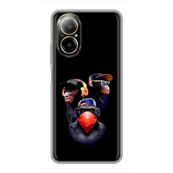 Чехол с рисунком «Три обезьяны» для Realme C67 Чехол с рисунком «Три обезьяны» для Realme C67
