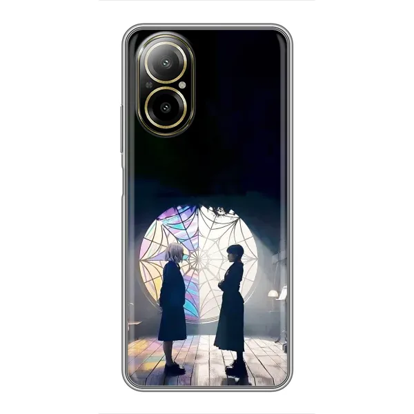 Чехол с рисунком «Уэнсдей и Энди» для Realme C67 Чехол с рисунком «Уэнсдей и Энди» для Realme C67