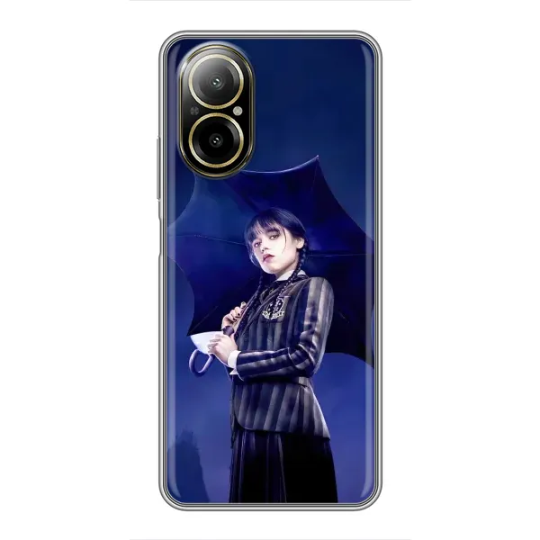 Чехол с рисунком «Уэнсдей с зонтом» для Realme C67 Чехол с рисунком «Уэнсдей с зонтом» для Realme C67