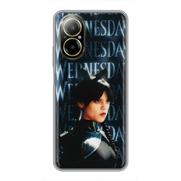 Чехол с рисунком «Уэнздей с ушками» для Realme C67 Чехол с рисунком «Уэнздей с ушками» для Realme C67