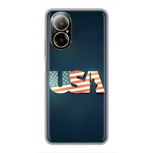 Чехол Флаг USA для Realme C67 (USA)