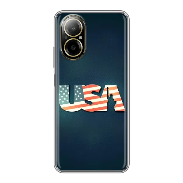 Чехол с рисунком «USA» для Realme C67 Чехол с рисунком «USA» для Realme C67