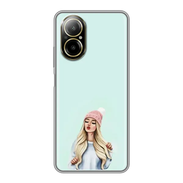 Чехол с рисунком «В шапке» для Realme C67 Чехол с рисунком «В шапке» для Realme C67