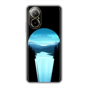 Літній Чохол на Realme C67 (Синій Водоспад)