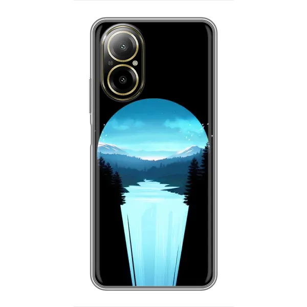 Чехол с рисунком «Синий Водопад» для Realme C67 Чехол с рисунком «Синий Водопад» для Realme C67