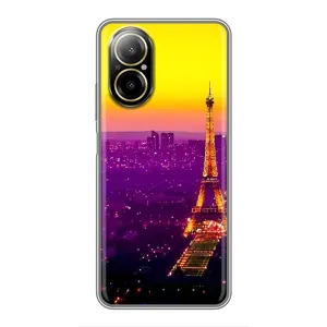 Чехол с Эйфелевой башней на Realme C67 (Яркая башня)