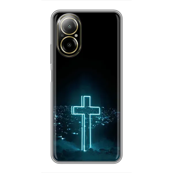Чехол с рисунком «Яркий Крест» для Realme C67 Чехол с рисунком «Яркий Крест» для Realme C67