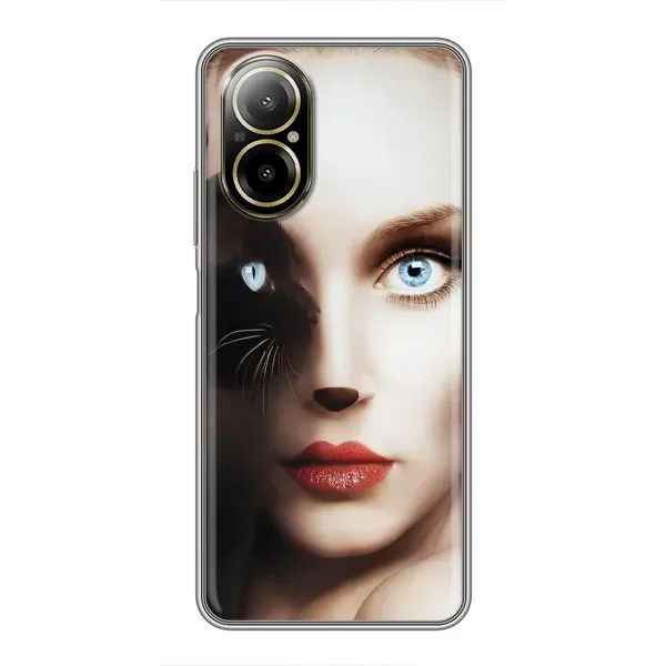 Чехол с рисунком «Женщина кошка» для Realme C67 Чехол с рисунком «Женщина кошка» для Realme C67