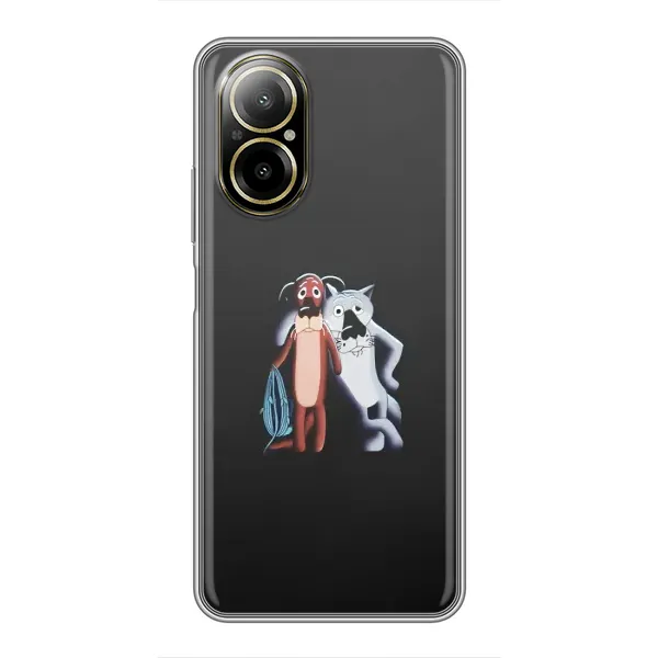 Чехол с рисунком «Шо, опять» для Realme C67