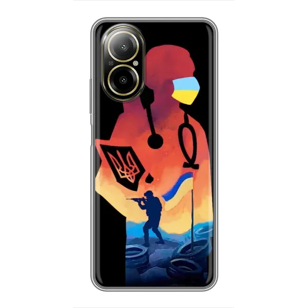 Чехол с рисунком «ЗСУ Врач» для Realme C67