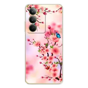 Чехол с принтом САКУРЫ на Realme C71 (Бабочки на сакуре)