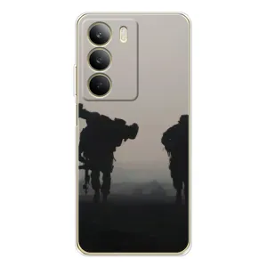 Чехлы на военную тематику для Realme C71 (Бой солдат)