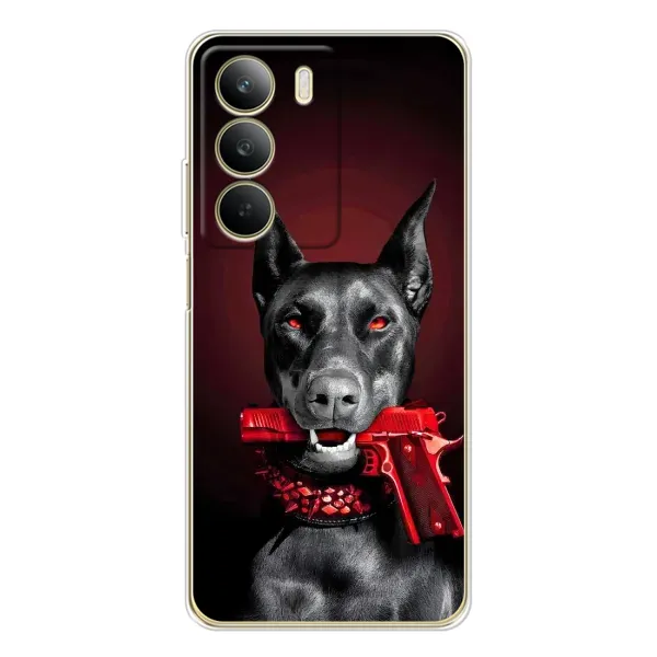 Чехол с рисунком «Доберман злой» для Realme C71