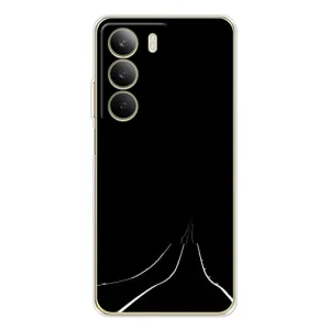 Чехол с картинками на черном фоне для Realme C71 (Дорога)