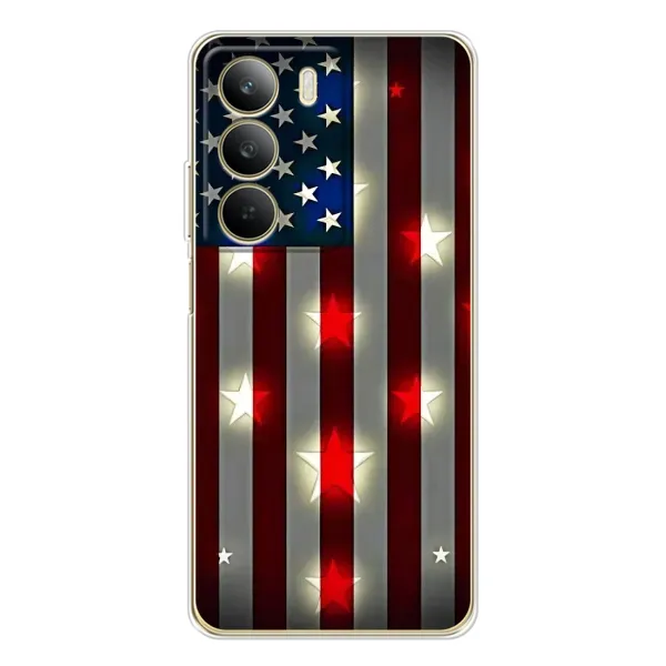 Чехол с рисунком «Флаг США 2» для Realme C71