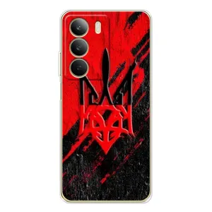 Чехлы УПА (Красно-Чёрный) на Realme C71 (Герб в цвете УПА)