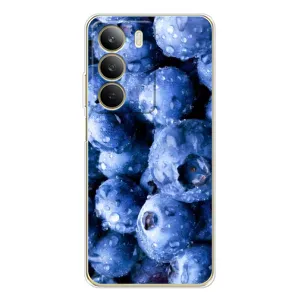 Чехол с изображением вкусной еды для Realme C71 (Голубика)