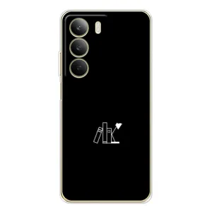 Чехол с картинками на черном фоне для Realme C71 (Книжки)