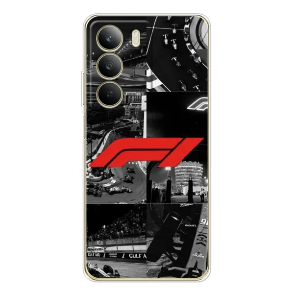 Чехол с рисунком «Коллаж Формула 1» для Realme C71 Чехол с рисунком «Коллаж Формула 1» для Realme C71