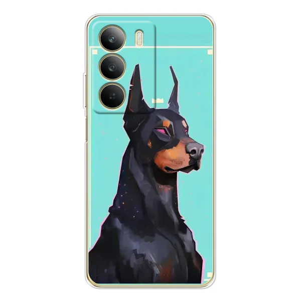Чехол с рисунком «Король доберман» для Realme C71