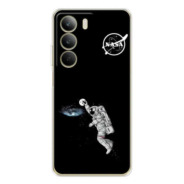 Чехол с рисунком «Космонавт баскетболист» для Realme C71