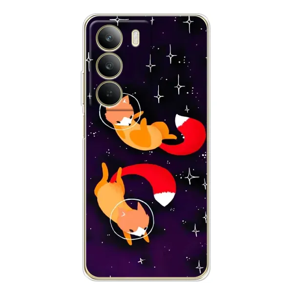 Чехол с рисунком «Лисы» для Realme C71 Чехол с рисунком «Лисы» для Realme C71