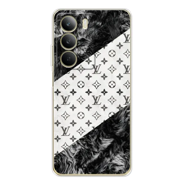 Чехол с рисунком «LV на белом» для Realme C71 Чехол с рисунком «LV на белом» для Realme C71