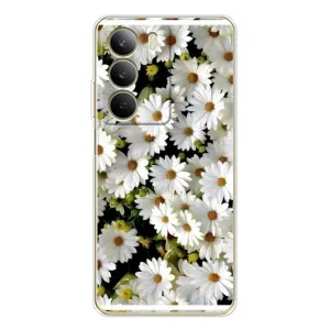 Чехол с ромашками на Realme C71 (Рамка в ромашках)