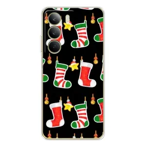 Силиконовый бампер на рождество для Realme C71 (Рождественские подарки)