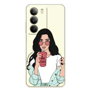 Силіконовый Чохол на Realme C71 з картинкой Модных девушек (З напоєм)