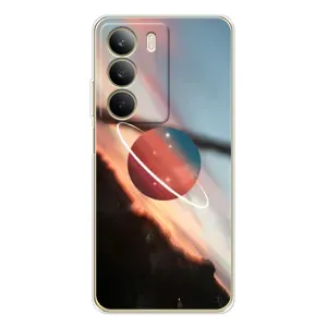 Чехол (ТПУ) с планетами на Realme C71 (Сатурн)