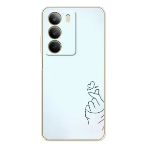 Чехлы (Знак сердечка) на Realme C71 (Сердце на голубом)
