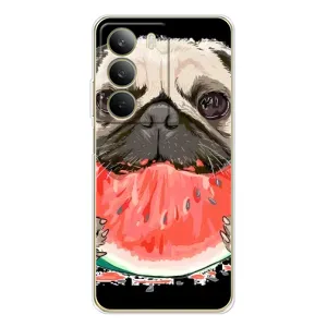 Чохол (ТПУ) Милі песики для Realme C71 (Смішний Мопс)