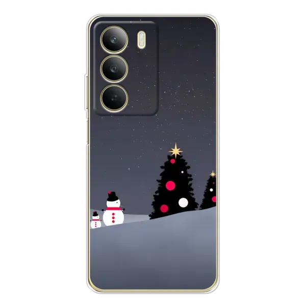 Чехол с рисунком «Снеговички» для Realme C71 Чехол с рисунком «Снеговички» для Realme C71