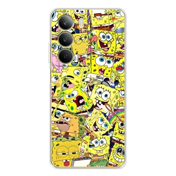 Чехол с рисунком «Спанч Боб Арт» для Realme C71