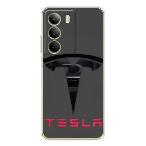 Чехол с рисунком «Logo TESLA» для Realme C71