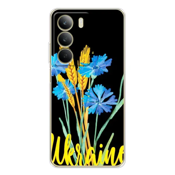 Чехол с рисунком «Ukraine в цветочках» для Realme C71 Чехол с рисунком «Ukraine в цветочках» для Realme C71