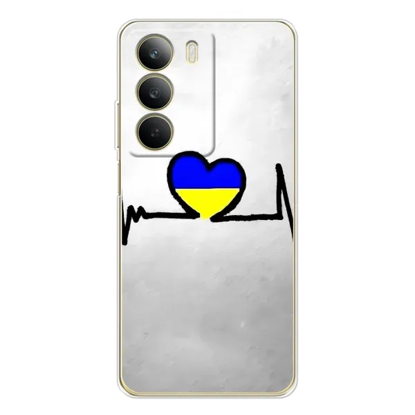 Чехол с рисунком «Украинская кардиограмма» для Realme C71 Чехол с рисунком «Украинская кардиограмма» для Realme C71