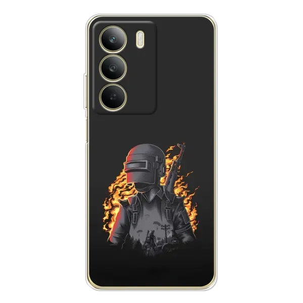 Чехол с рисунком «В огне» для Realme C71