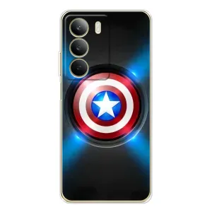 Чехол с Щитом Капитана Америки на Realme C71 (Яркий Щит Капитана)