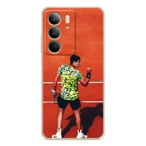 Чехлы с принтом Спортивная тематика для Realme C73 5G (Алькарас Теннисист)