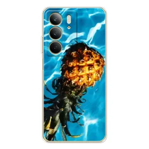Чехол с изображением вкусной еды для Realme C73 5G (Ананас)