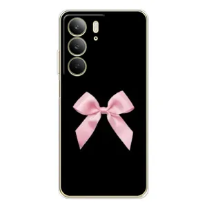 Чехол банты для Realme C73 5G (Бант на черном)