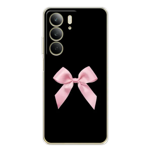 Чехол с рисунком «Бант на черном» для Realme C73 5G Чехол с рисунком «Бант на черном» для Realme C73 5G