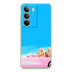 Силиконовый Чехол Барби Фильм на Realme C73 5G (Барби и Кен)