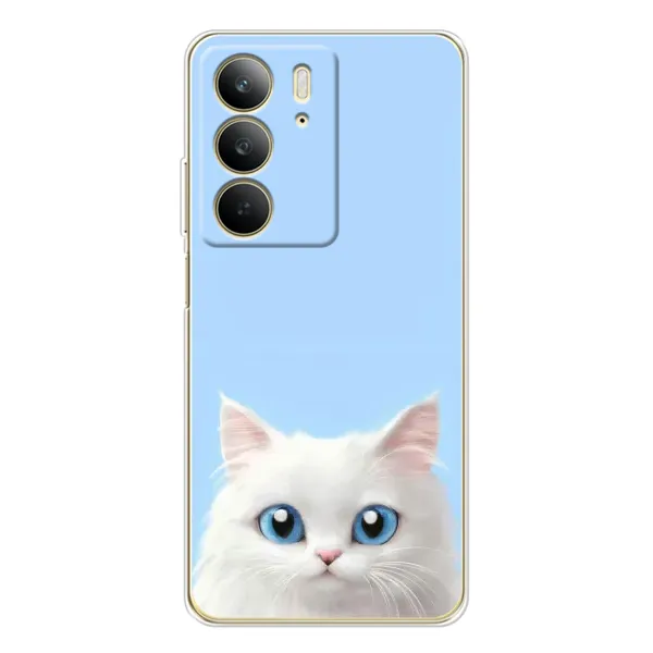 Чехол с рисунком «Белый кот» для Realme C73 5G Чехол с рисунком «Белый кот» для Realme C73 5G