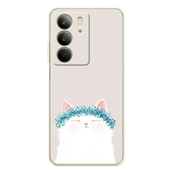 Чехол с рисунком «Белый котик» для Realme C73 5G Чехол с рисунком «Белый котик» для Realme C73 5G