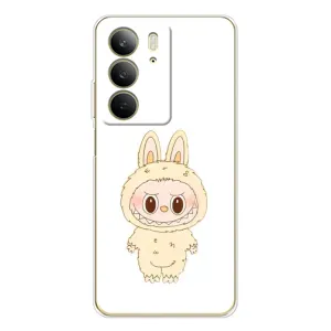Чехол с принтом Лабубу для Realme C73 5G (Бежевый Лабубу)