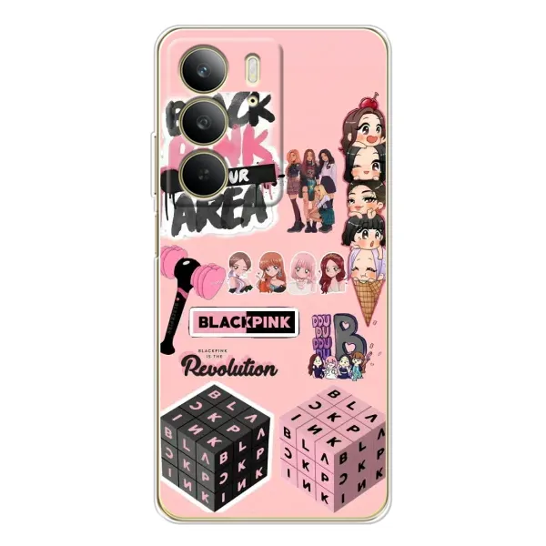 Чехол с рисунком «BLACK PINK коллаж» для Realme C73 5G Чехол с рисунком «BLACK PINK коллаж» для Realme C73 5G