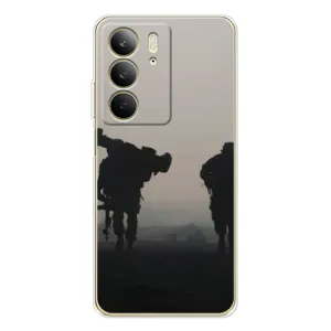 Чехлы на военную тематику для Realme C73 5G (Бой солдат)